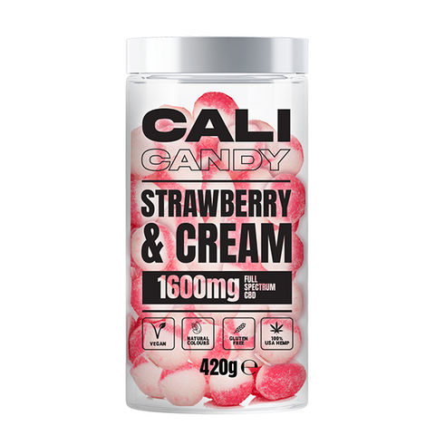 CALI CANDY 1600mg Wegańskie słodycze CBD o pełnym spektrum działania (duże) - 10 smaków