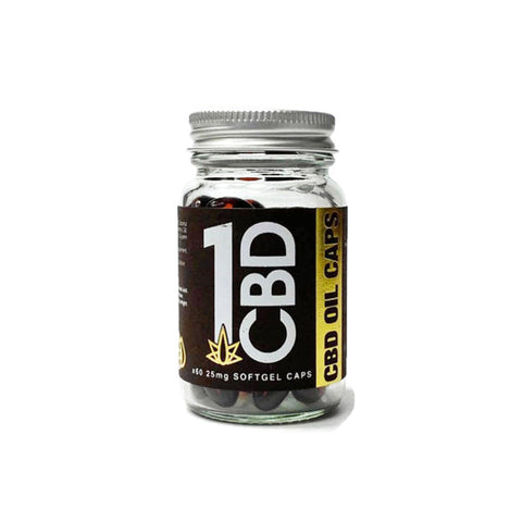 1CBD Miękkie kapsułki żelowe 25 mg CBD 60 kapsułek