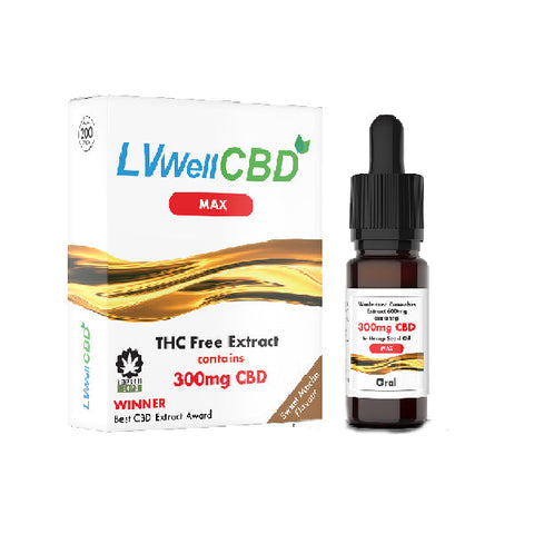 LVWell CBD 300 mg 10 ml Max Olej z nasion konopi
