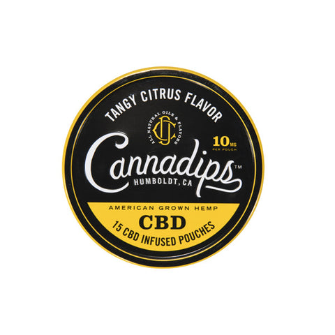 Cannadips 150 mg CBD Snus w torebkach - pikantny cytrus