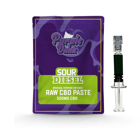 Purple Dank 1000 mg surowej pasty CBD z naturalnymi terpenami - Sour Diesel (KUP 1, OTRZYMASZ 1 ZA DARMO)